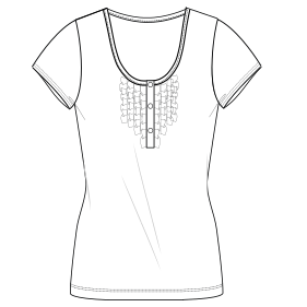 Fashion sewing patterns for LADIES T-Shirts T-Shirt 717